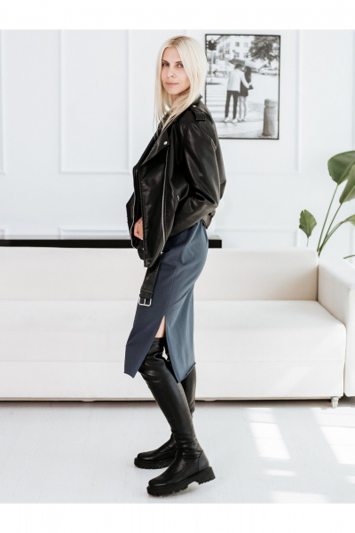 Платье BUNABOUTIQUE 20640 серый - фото 6