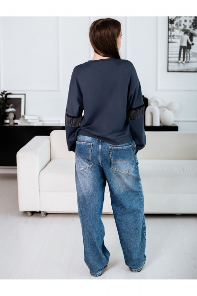 Свитшот BUNABOUTIQUE 21190 серый - фото 6