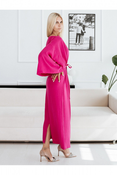 Платье BUNABOUTIQUE 21203 фуксия - фото 3