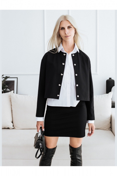 Жакет, юбка BUNABOUTIQUE 2122 черный - фото 5