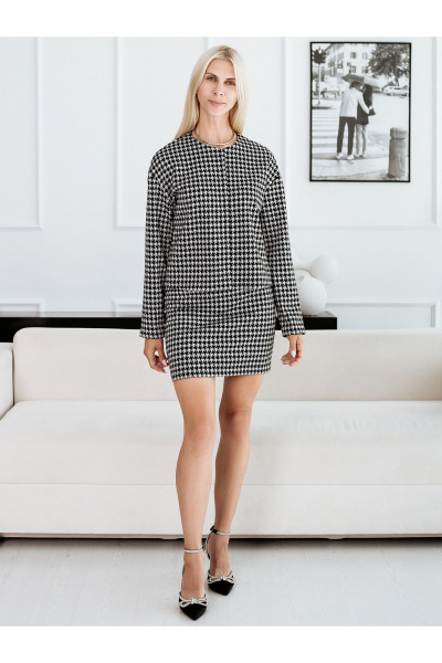 Жакет, юбка BUNABOUTIQUE 21222 серый - фото 3