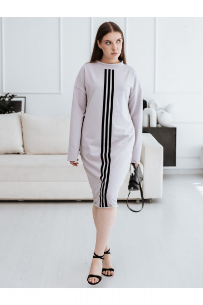 Платье BUNABOUTIQUE 2125 серый - фото 3