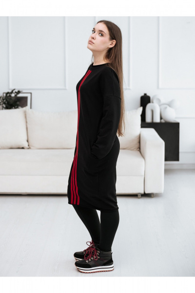 Платье BUNABOUTIQUE 21251 черный - фото 4