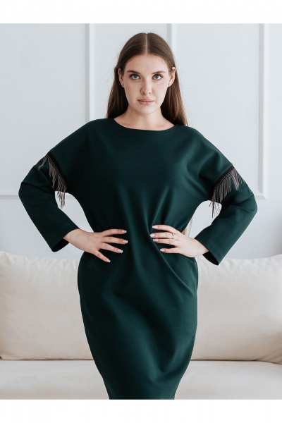 Платье BUNABOUTIQUE 21262 изумрудный - фото 1