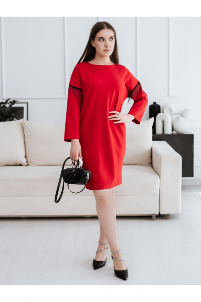 Платье BUNABOUTIQUE 21263 красный - фото 4