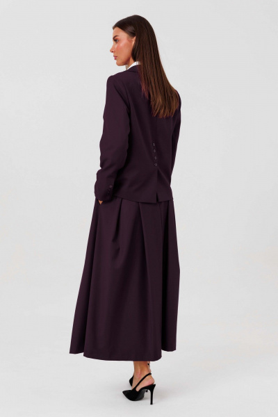Блуза, жакет, юбка Ларс Стиль 1135/1 темно-фиолетовый - фото 5