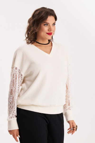 Джемпер Almirastyle 388/1 белый - фото 6