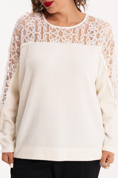 Джемпер Almirastyle 389 белый - фото 10