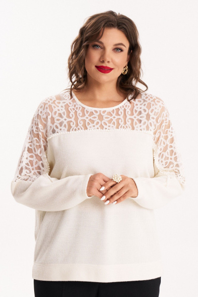 Джемпер Almirastyle 389 белый - фото 9