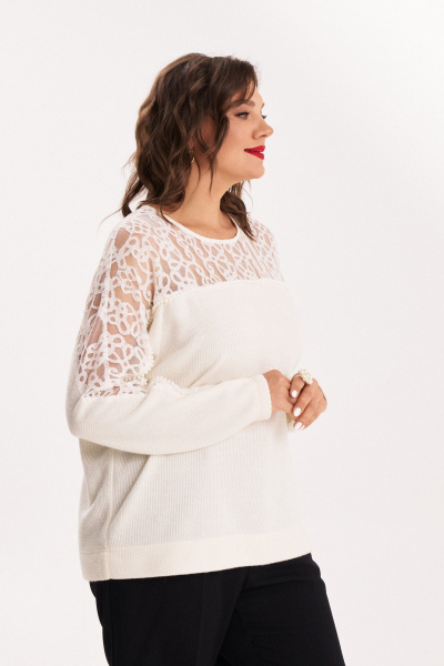 Джемпер Almirastyle 389 белый - фото 8