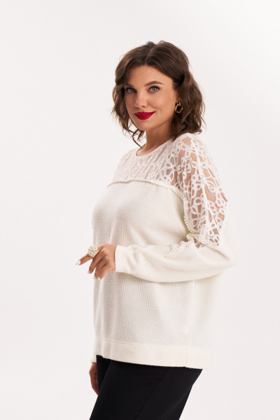 Джемпер Almirastyle 389 белый - фото 5