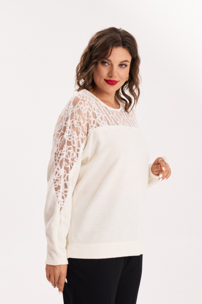 Джемпер Almirastyle 389 белый - фото 4