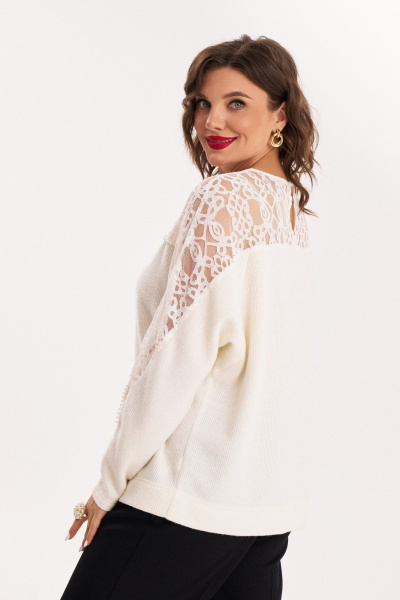 Джемпер Almirastyle 389 белый - фото 3