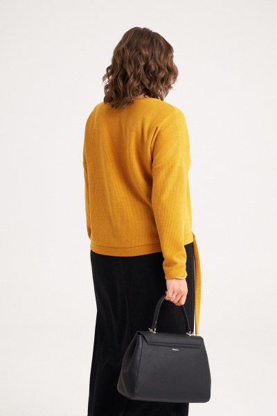 Джемпер, юбка Almirastyle 393 желтый, черный - фото 6