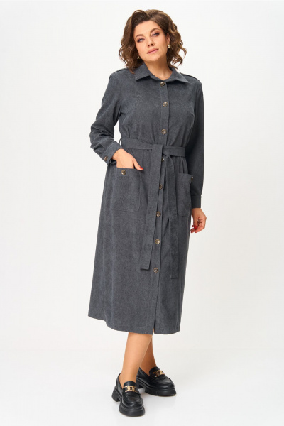 Платье VIPPRIMO 119 серый-бордо - фото 10