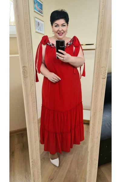 Платье Vittoria Queen 12793 красный - фото 3