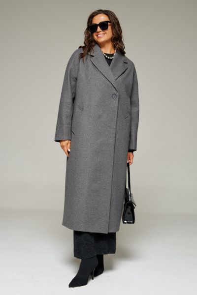 Пальто Beautiful&Free 7023 графит - фото 11