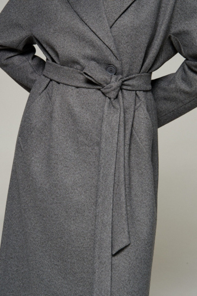 Пальто Beautiful&Free 7023 графит - фото 9