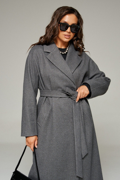 Пальто Beautiful&Free 7023 графит - фото 8