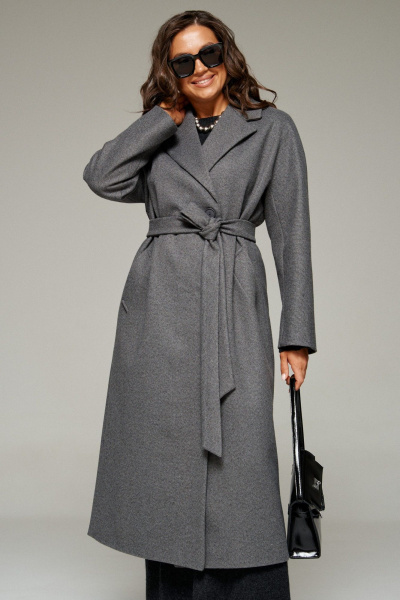 Пальто Beautiful&Free 7023 графит - фото 7