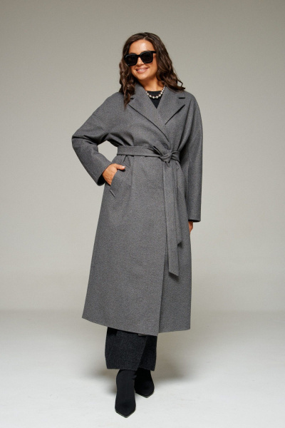 Пальто Beautiful&Free 7023 графит - фото 6