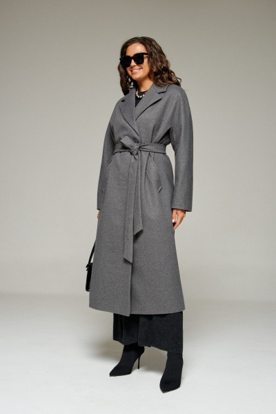 Пальто Beautiful&Free 7023 графит - фото 1