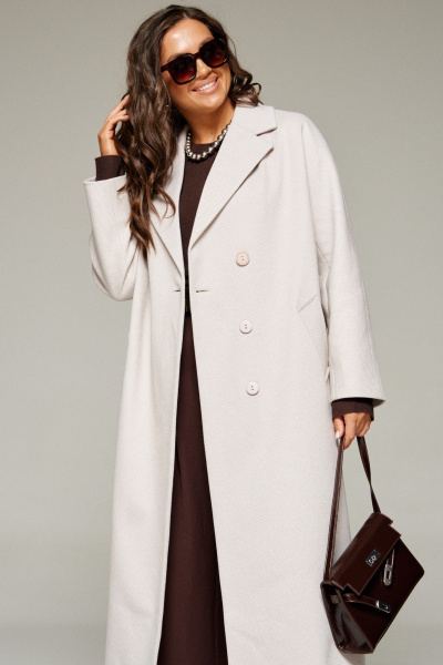 Пальто Beautiful&Free 7023 бежевый - фото 10