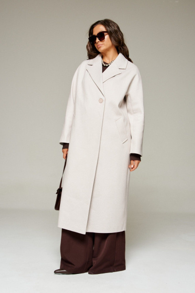 Пальто Beautiful&Free 7023 бежевый - фото 1
