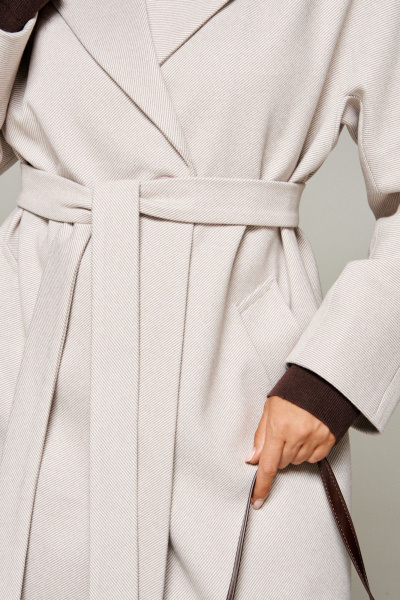 Пальто Beautiful&Free 7023 бежевый - фото 7