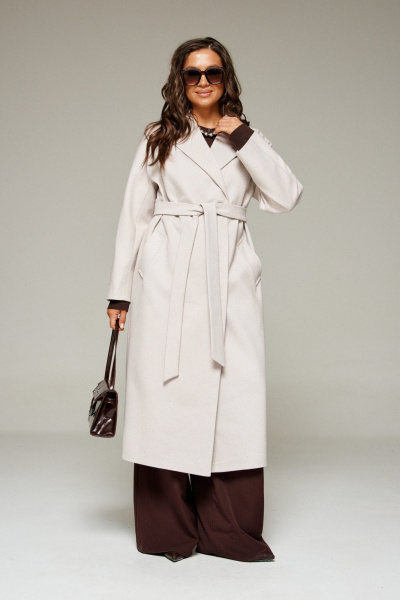 Пальто Beautiful&Free 7023 бежевый - фото 4