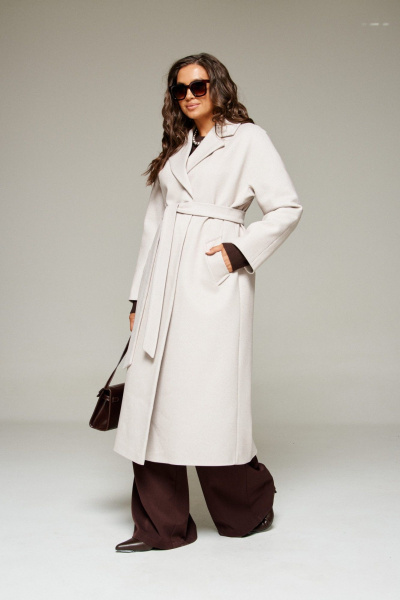 Пальто Beautiful&Free 7023 бежевый - фото 2