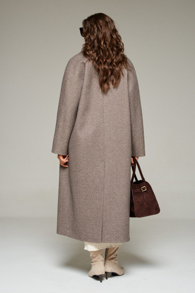 Пальто Beautiful&Free 7023 кофейный - фото 9