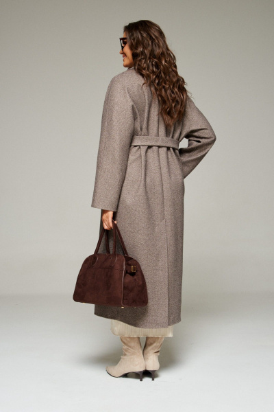 Пальто Beautiful&Free 7023 кофейный - фото 5