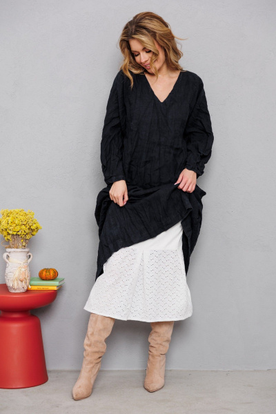 Платье АМУЛЕТ 9904 чёрный - фото 7