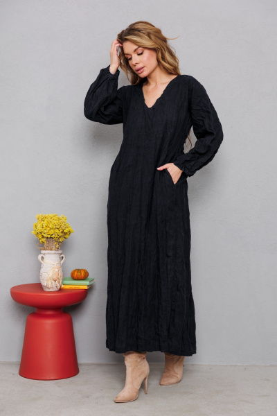 Платье АМУЛЕТ 9904 чёрный - фото 6