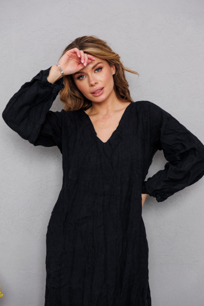 Платье АМУЛЕТ 9904 чёрный - фото 5