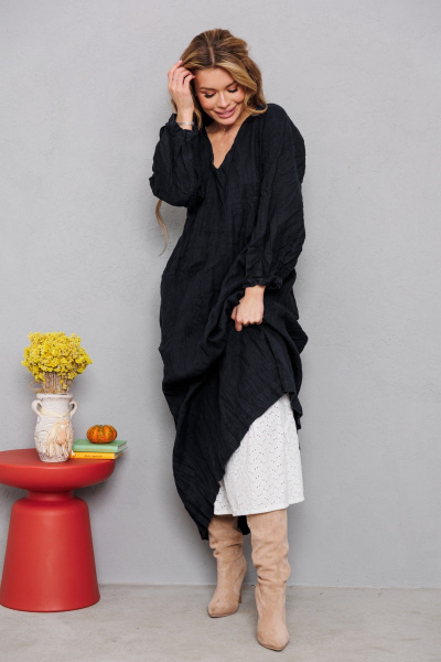 Платье АМУЛЕТ 9904 чёрный - фото 3