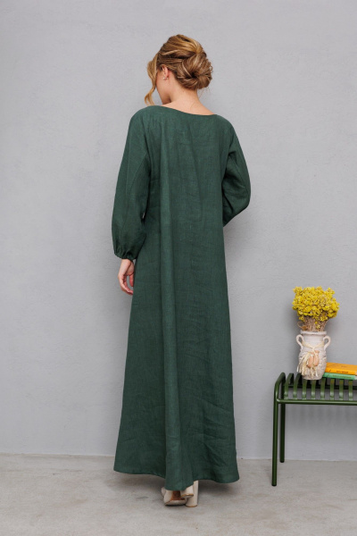 Платье АМУЛЕТ 9911 изумруд - фото 2