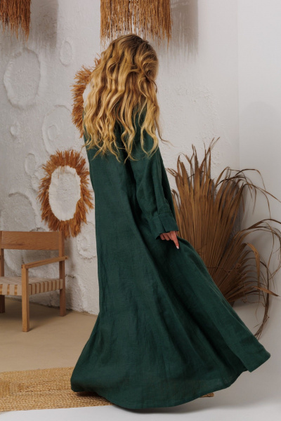 Платье АМУЛЕТ 9917 изумруд - фото 4