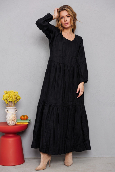 Платье АМУЛЕТ 9922 чёрный - фото 1