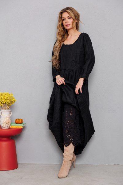 Платье АМУЛЕТ 9922 чёрный - фото 2