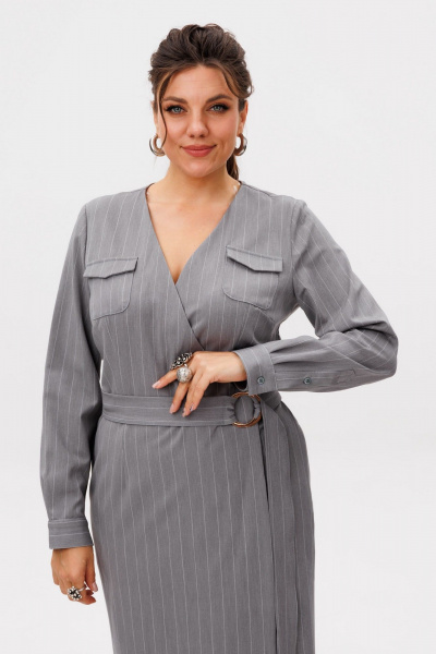 Платье Anelli 1707 цвет_чайки - фото 4