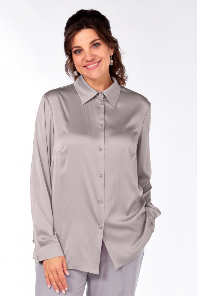 Блуза Ольга Стиль С-962 серый - фото 2