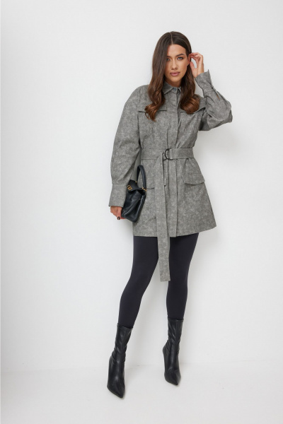 Платье T.N.D М237 серый - фото 5