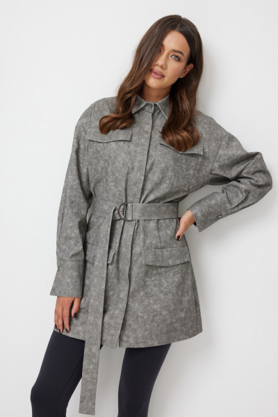 Платье T.N.D М237 серый - фото 3