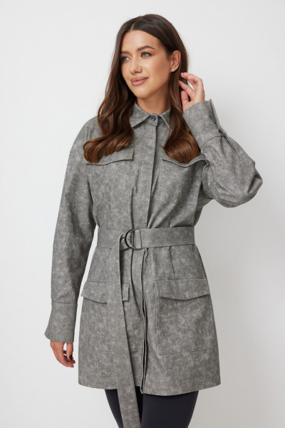 Платье T.N.D М237 серый - фото 2