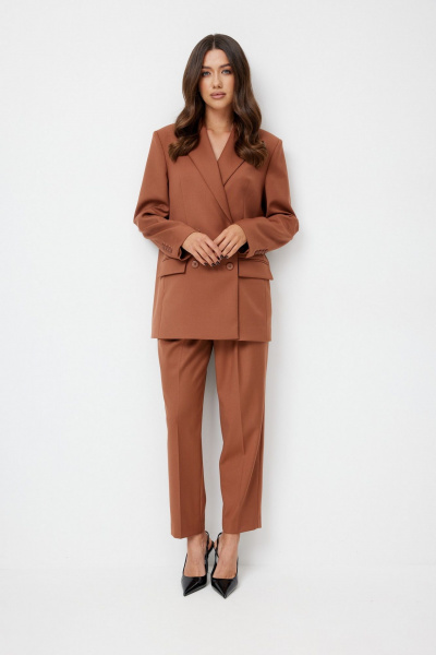 Брюки T.N.D М370 терракот - фото 3