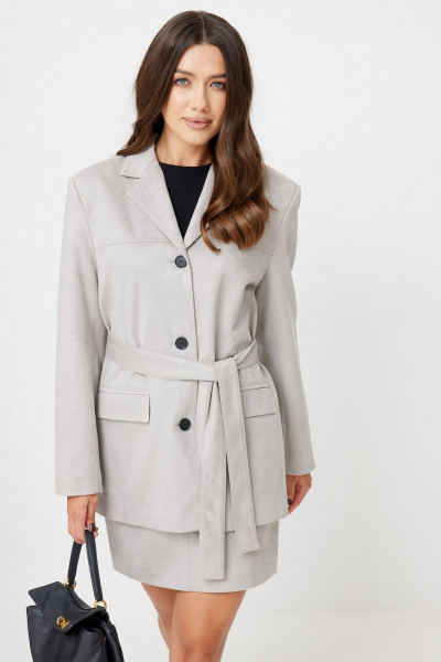 Жакет T.N.D М650/2 светло-серый - фото 10