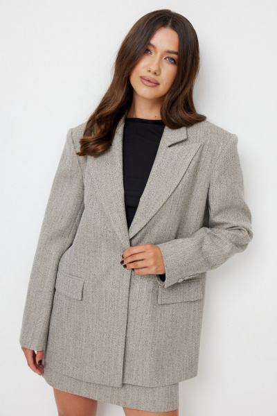 Жакет T.N.D М657 бежево-серый - фото 6