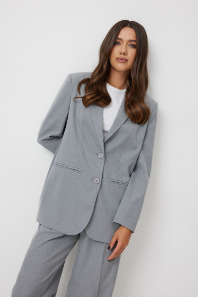 Жакет T.N.D М660/1 серый - фото 5